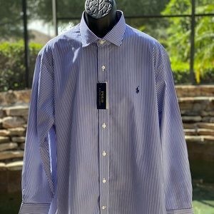 POLO RALPH LAUREN COTTON STRETCH LONG SLEEVE SHIRT